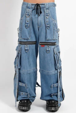 Tripp NYC Denim X Strap Pants [Light Blue]