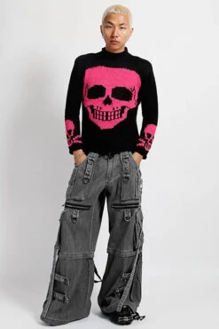 Tripp NYC Denim X Strap Pants [BLACK DENIM] -Vampirefreaks Sale Store JM7144M FULL 3 1000x 6aff0f44 7c2e 4dad b450 132b1904b171