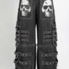 Tripp NYC Devil Skull Pants [Black Denim] -Vampirefreaks Sale Store JM7770M BLACKDENIM B