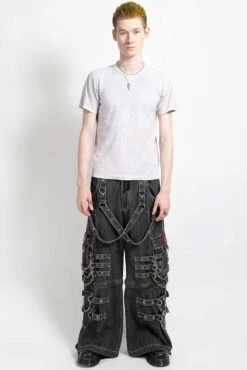 Tripp NYC Devil Skull Pants [Black Denim] -Vampirefreaks Sale Store JM7770M BLACKDENIM FULL