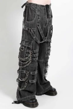 Tripp NYC Devil Skull Pants [Black Denim] -Vampirefreaks Sale Store JM7770M BLACKDENIM S