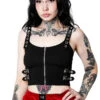 Mayhem Buckle Tank Top -Vampirefreaks Sale Store Stormy Mayhem Buckle Tank Top 80