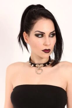 Shadowlands Spiked Choker [BLACK] -Vampirefreaks Sale Store UVA oXcA