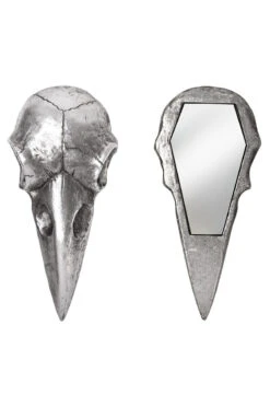 Alchemy Raven Skull Hand Mirror [Antique Silver] -Vampirefreaks Sale Store V99S V3 98871.1606158730.1280.1280