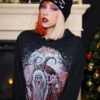 Naughty List Krampus Hoodie -Vampirefreaks Sale Store XMAS hoodies