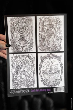 Comfy Goth Coloring Book For Adults -Vampirefreaks Sale Store adult coloring book