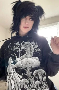 Alice And The Caterpillar Hoodie -Vampirefreaks Sale Store alice and the caterpillar hoodie zipper or pullover mens outerwear 440636