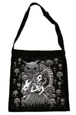 Shoulder Sling Zipper Tote Bag -Vampirefreaks Sale Store alice in murderland