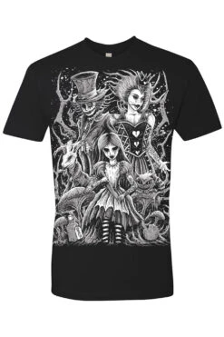 Malice In Wonderland T-shirt -Vampirefreaks Sale Store alice in wonderland tshirt nextlevel black front resize