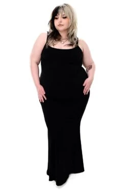 Amelia Ribbed Maxi Dress -Vampirefreaks Sale Store amelia ribbed maxi dress dresses 597821
