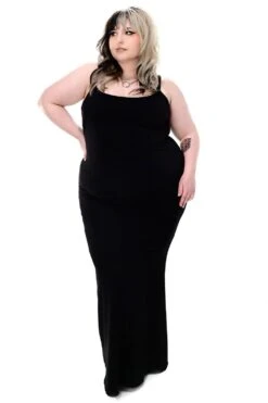 Amelia Ribbed Maxi Dress -Vampirefreaks Sale Store amelia ribbed maxi dress dresses 779535