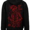 Punk's Not Dead Hoodie [Red] -Vampirefreaks Sale Store anarchy skeleton zipper hoodie back resize