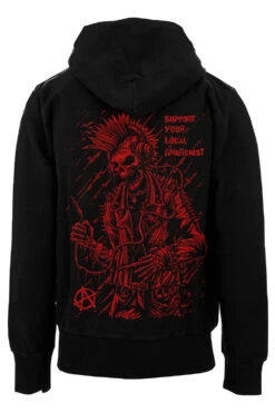 Punk's Not Dead Hoodie [Red]