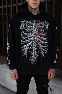 Bleeding Heart Skeleton Hoodie