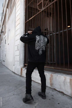 Bleeding Heart Skeleton Hoodie -Vampirefreaks Sale Store anatomical skeleton hoodie