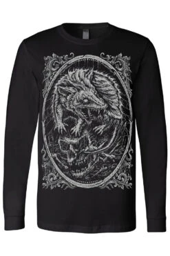 Screaming Opossum T-shirt -Vampirefreaks Sale Store angry possum longsleeve tshirt