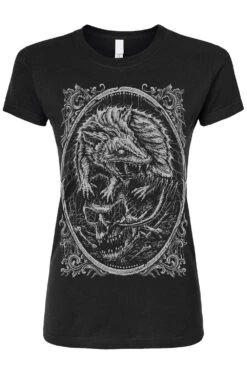 Screaming Opossum T-shirt -Vampirefreaks Sale Store angry possum womens tshirt
