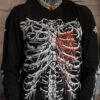 Bleeding Heart Skeleton T-shirt -Vampirefreaks Sale Store anti valentines day shirt