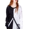 Atelia Jumper Sweater [BLACK/WHITE] -Vampirefreaks Sale Store atelia jumper blackwhite womens outerwear 884576