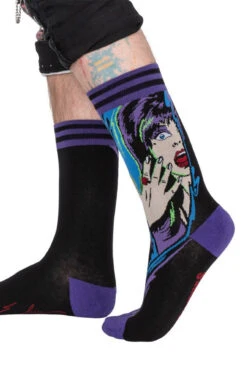 Elvira Unpleasant Dreemz Crew Socks