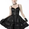 Bad Girl Ruffle Leather Dress