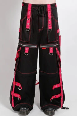 Tripp NYC X-Strap Zip Off Pants [Black/Pink]