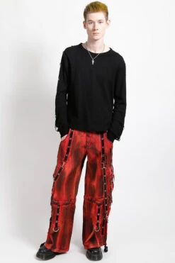 Tripp NYC Eye To Eye Pants [Pink Ink Wash] -Vampirefreaks Sale Store baggy jeans 35ae8561 6c94 4ad3 adfe 5ae59f09dd38