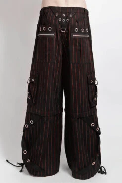 Tripp NYC Godfather Chain Stripe Pants [Black/Red] -Vampirefreaks Sale Store baggy pants e280e20a ff9c 47a1 8ef3 c1ebc8d52fcb
