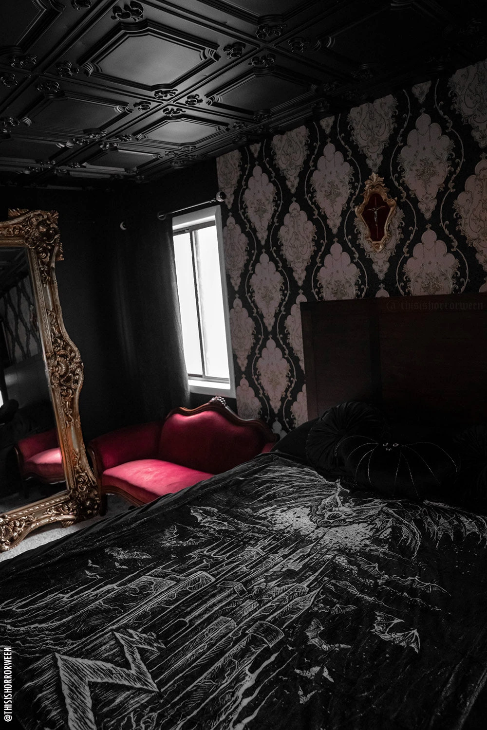 Vampire Castle Throw Blanket 2 Vampire Castle Throw Blanket - Image 2