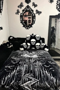 Vampire Castle Throw Blanket 15 Vampire Castle Throw Blanket -Vampirefreaks Sale Store bat blankets