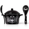Alchemy Bat Broth Bowl & Spoon Set -Vampirefreaks Sale Store bat broth bowl spoon set housewares 689380