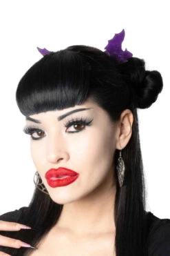 Bat Med Claw Clip Set [Purple] -Vampirefreaks Sale Store bat clip