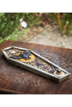 Bat Coffin Incense Burner -Vampirefreaks Sale Store bat coffin incense burner housewares 196186