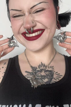 Screechers In The Night Earrings -Vampirefreaks Sale Store bat earrings