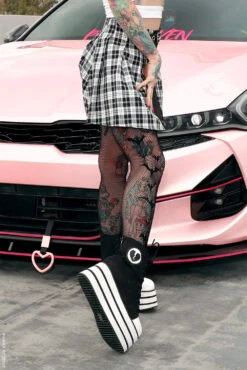 Asymmetric Bat Fishnet Tights -Vampirefreaks Sale Store bat fishnet stocking