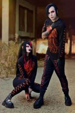 Bat Leggings [Pumpkin Orange] -Vampirefreaks Sale Store bat leggings pumpkin orange womens bottoms 491650