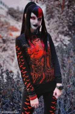 Bat Leggings [Pumpkin Orange] -Vampirefreaks Sale Store bat leggings pumpkin orange womens bottoms 581371