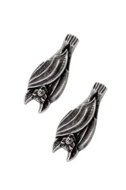 Alchemy Before Dusk Earrings -Vampirefreaks Sale Store bat long earrings