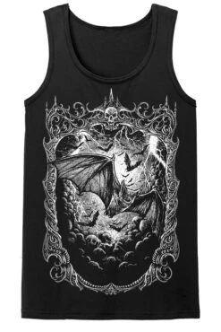 Night Flight Bat T-shirt -Vampirefreaks Sale Store bat night flight mens tank top front