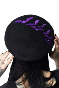 Bat Repeat Beret Hat [PURPLE]