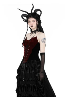 Romantic Goth Velvet Corset Top -Vampirefreaks Sale Store bat top 8df55d92 e002 4859 96e6 3412eb4ae1f1