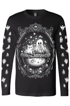 Bath Buddies T-shirt -Vampirefreaks Sale Store bathtub ghost longsleeve tshirt ghost sleeves