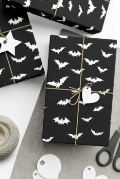 Spooky Bats Wrapping Paper [30" X 196"] -Vampirefreaks Sale Store bats01