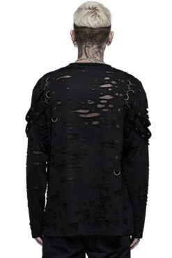 Battleworn Distressed Top -Vampirefreaks Sale Store battleworn distressed top mens tops 314669