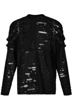 Battleworn Distressed Top -Vampirefreaks Sale Store battleworn distressed top mens tops 535165