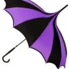 Batwing Pagoda Umbrella [BLACK/LIGHT PURPLE]