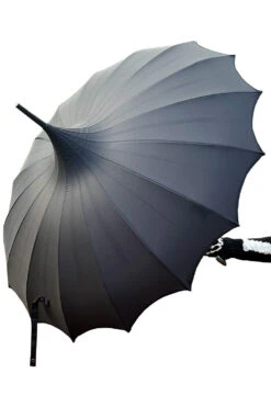 Batwing Pagoda Umbrella [MIDNIGHT BLACK] -Vampirefreaks Sale Store batwing pagoda umbrella midnight black umbrellas 337672