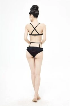 Beach Goth Velvet Bikini Set 13 Beach Goth Velvet Bikini Set -Vampirefreaks Sale Store beach goth velvet bikini set womens swimwear 890182