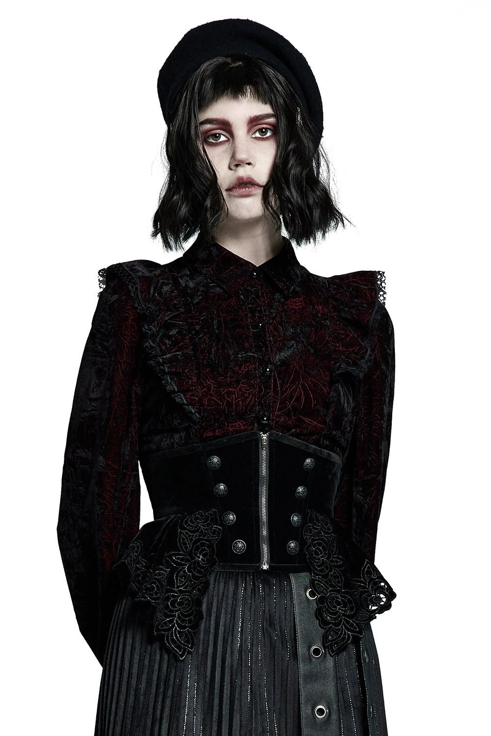 Beautiful Death Velvet Corset 1 Beautiful Death Velvet Corset
