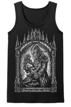 Beauty And The Beast T-shirt -Vampirefreaks Sale Store beauty and the beast mens tank top front